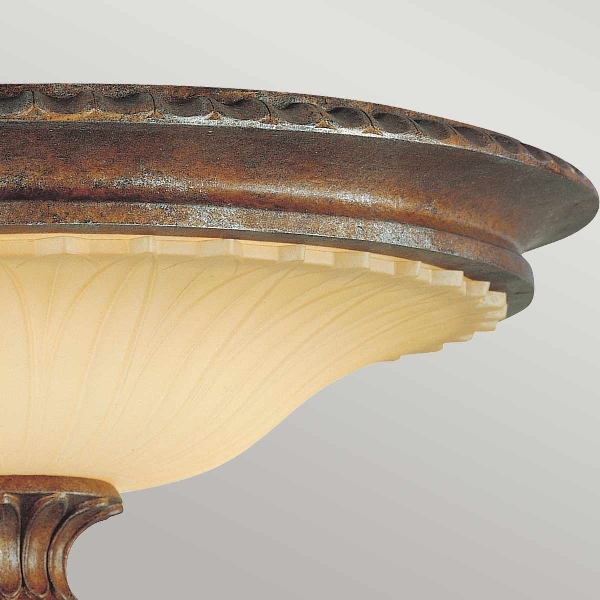 Stirling Castle 2 Light Flush - Britische Bronze der Firma Elstead
