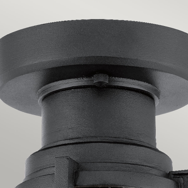 Suri 1 leichte Laterne für Veranda/Sockel - Schwarz strukturiert der Firma Elstead