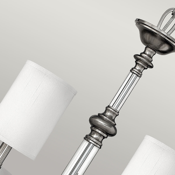 Sussex 9 Licht Kronleuchter - Gebürstetes Nickel der Firma Elstead