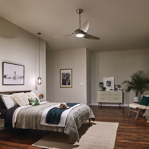 Voya - 60in / 152cm Ventilator - Gebürsteter Edelstahl der Firma Elstead