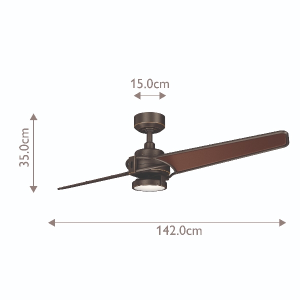 Xety - 56in / 142cm Ventilator - Olde Bronze der Firma Elstead