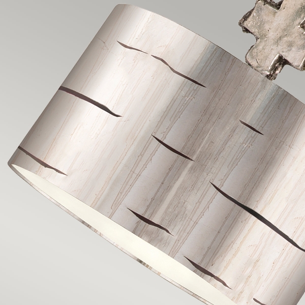 Fragment 1 leichte große Pendelleuchte - Aged Silver der Firma Elstead