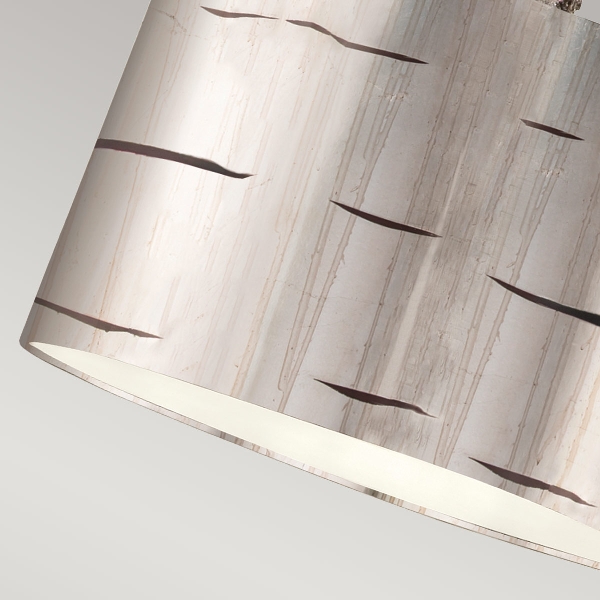 Fragment 1 leichte große Pendelleuchte - Aged Silver der Firma Elstead