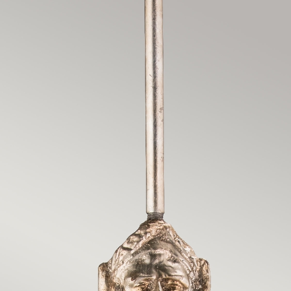 Fragment 1 leichte kleine Hängeleuchte - Aged Silver der Firma Elstead