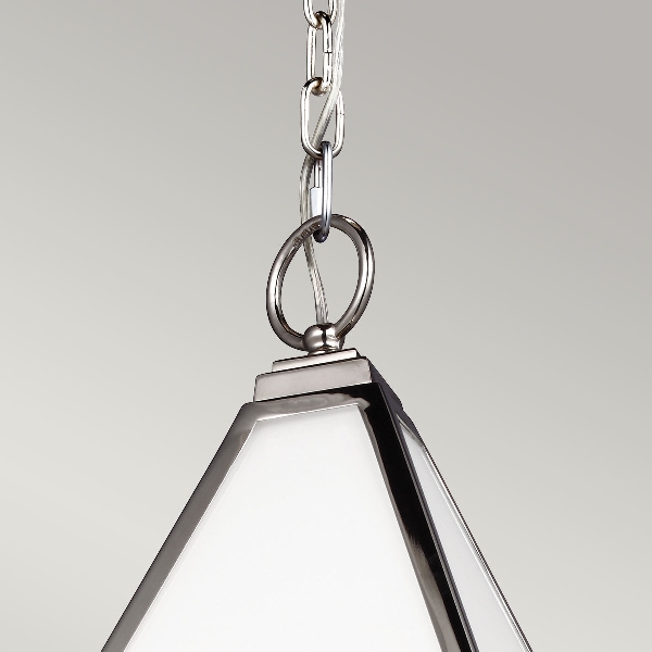 Diamond 4 Light Large Pendelleuchte - Nickel poliert der Firma Elstead