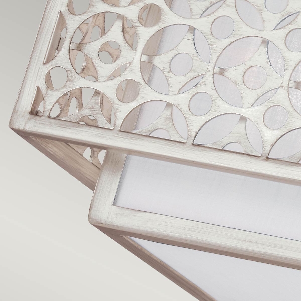 Kenney 2 Licht bündig - Sunrise Silber der Firma Elstead