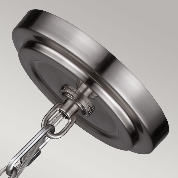 Parkman 1 Light Large Pendelleuchte - Gebürsteter Stahl der Firma Elstead