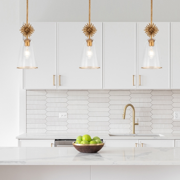 Staring 1 lt Anhänger - Distressed Gold der Firma Elstead