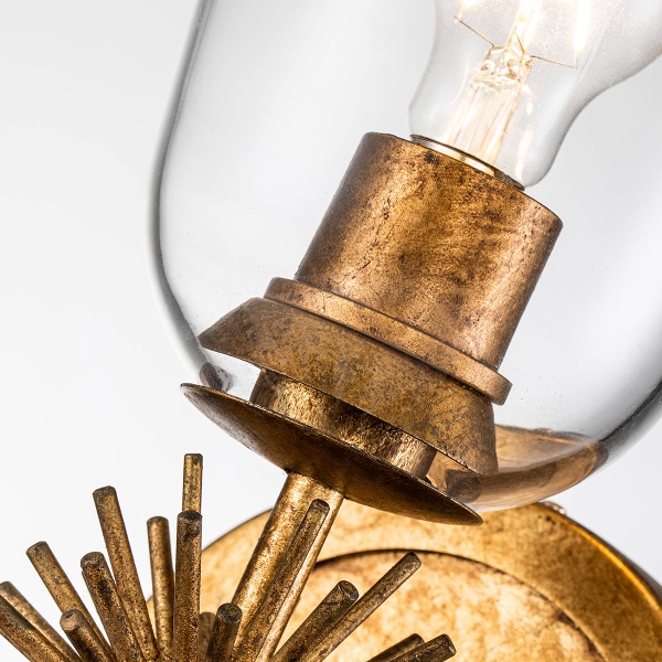 Staring 1 lt Wandleuchte - Distressed Gold der Firma Elstead