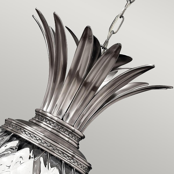 Plantation 4 Leuchte Pentant - Nickel poliert antik der Firma Elstead