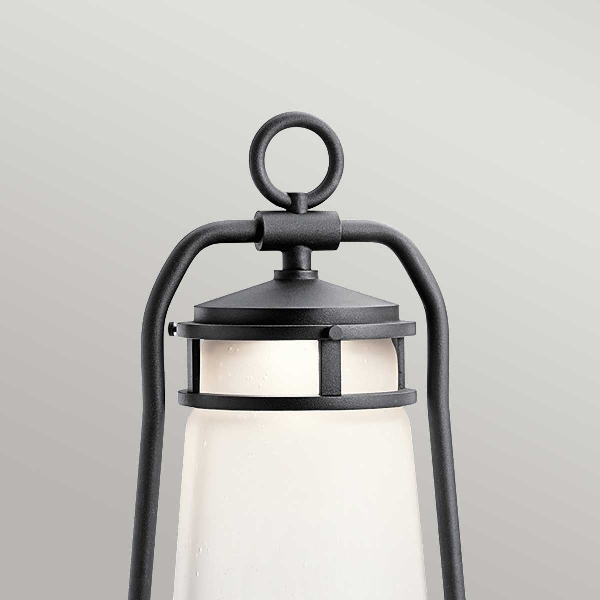 Lyndon Tragbare Bluetooth-Lautsprecher-Laterne - EU-Stecker - Schwarz strukturiert der Firma Elstead