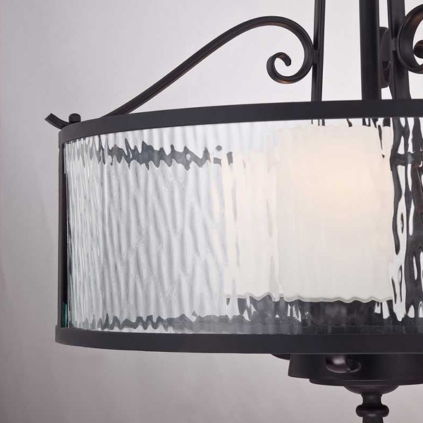 Adonis 3 Leuchtende Pendelleuchte - Kirsche dunkel der Firma Elstead