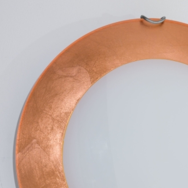 Deckenleuchte MOON, Chrom, Blattkupfer D 50 cm, Höhe 9 cm, 3 flg., E27, 60 W der Firma KOLARZ-Austrolux Leuchten