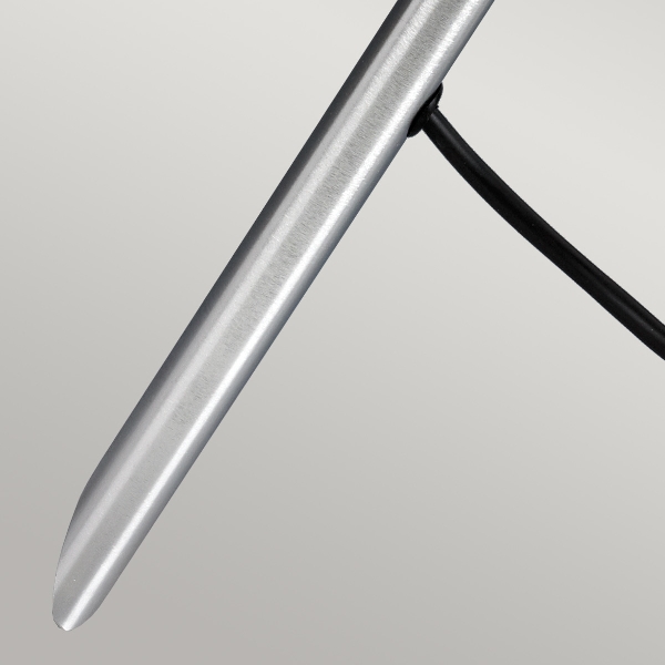 Spennymoor 1 x 12V Strahler und Mast mit 1m Kabel - Eloxiertes Aluminium der Firma Elstead