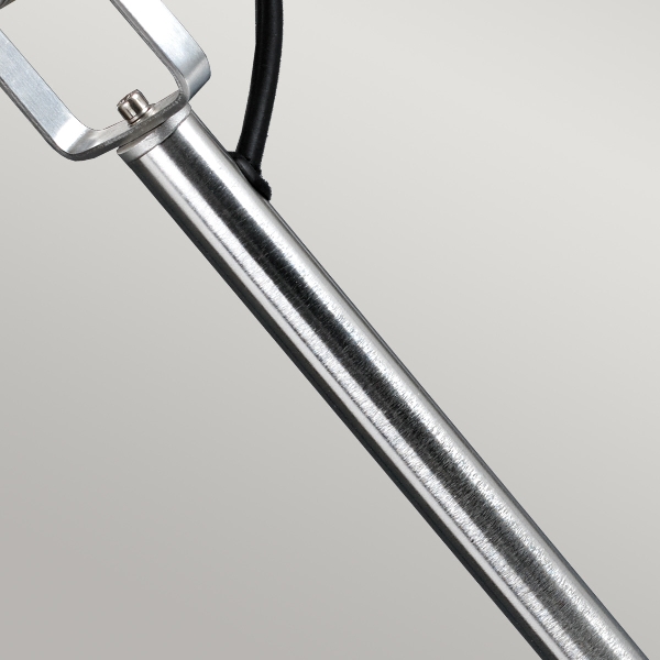 Spennymoor 1 x 12V Strahler und Mast mit 1m Kabel - Eloxiertes Aluminium der Firma Elstead