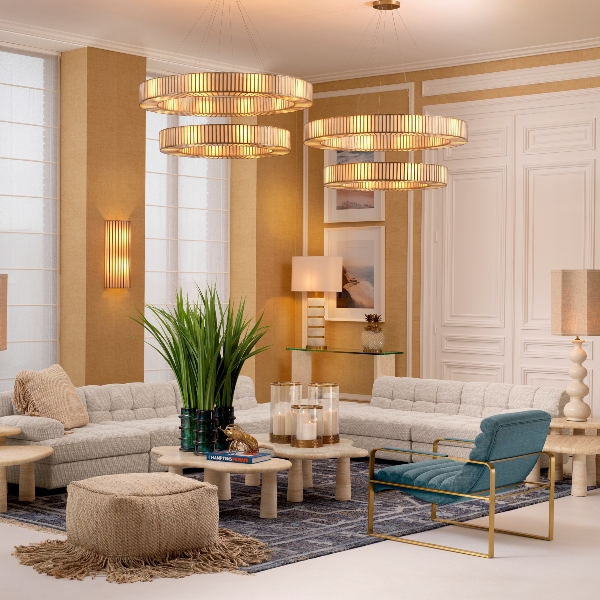 Modulares Sofa Dean - Ottomane der Firma Eichholtz