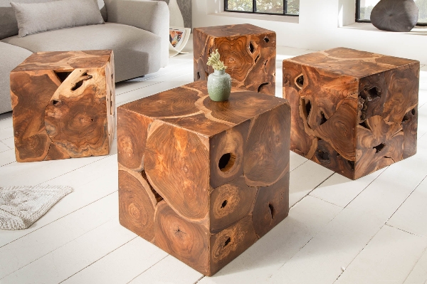 Beistelltisch Hocker SQUARE  der Firma Casa Élite