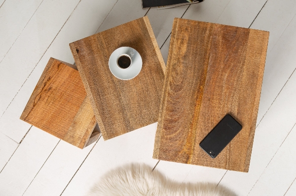 Beistelltisch MAKASSAR  3er Set der Firma Casa Élite