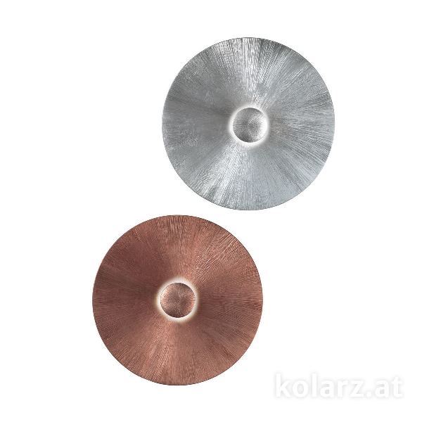 Aplique de pared MOON, Blanco, Sol Plata D 54 cm, saliente 20 cm, 1 luz, E27, 100 W der Firma KOLARZ-Austrolux Leuchten