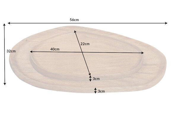 Tablett AMAZONAS  der Firma Casa Élite