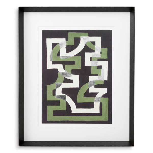 Druck Fenster Spalier von Michael Willett 2er-Set der Firma Eichholtz