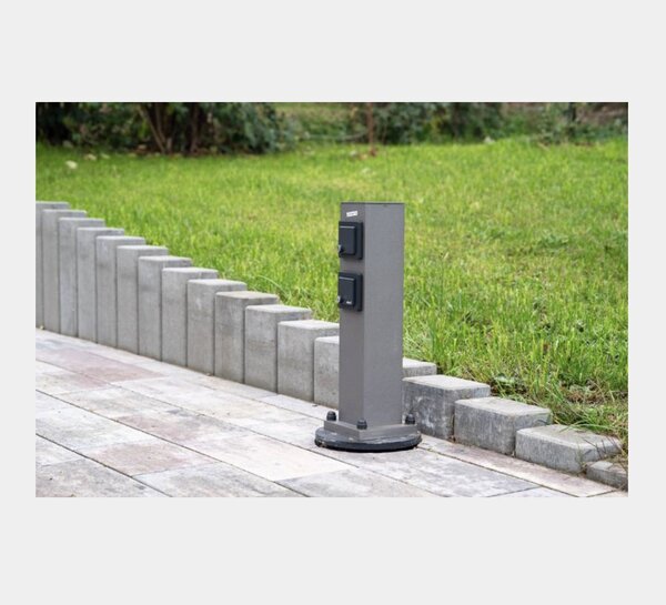 Steckdosensäule abschließbar der Firma Albert Leuchten