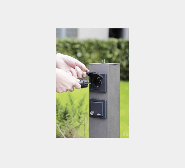 Steckdosensäule abschließbar der Firma Albert Leuchten