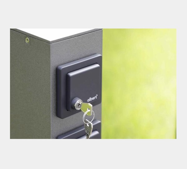 Steckdosensäule abschließbar der Firma Albert Leuchten