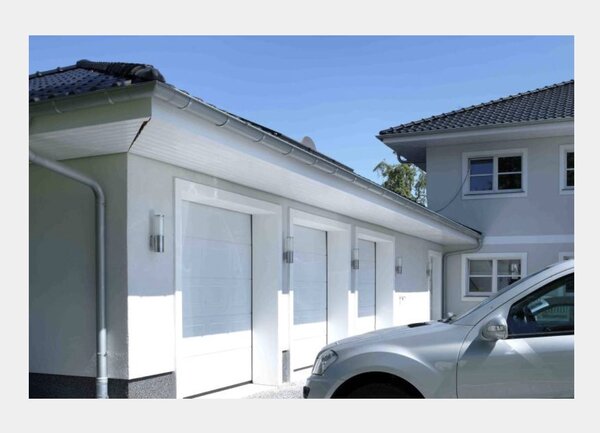 Wandleuchte Typ Nr. 0323 - mit zus. Unterlicht - Edelstahl, für 1 x Lampe max. 20 W, E27 mit zus. Unterlicht für 1 x PAR 16 GU10 der Firma Albert Leuchten