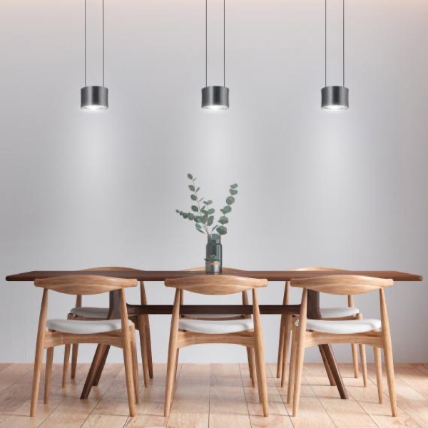 LED-Pendelleuchte Impulse flex 3 flammig der Firma BANKAMP Leuchtenmanufaktur