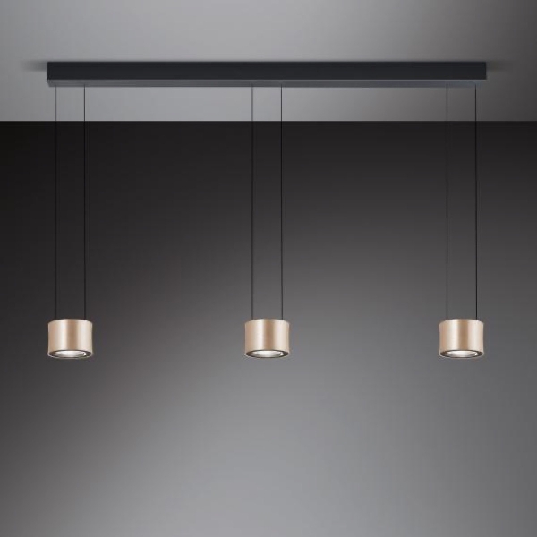 LED-Pendelleuchte Impulse flex 3 flammig der Firma BANKAMP Leuchtenmanufaktur
