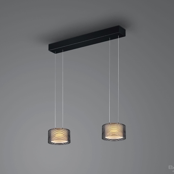 LED Pendelleuchte flex GRAND GROOVE 2 flammig der Firma BANKAMP Leuchtenmanufaktur