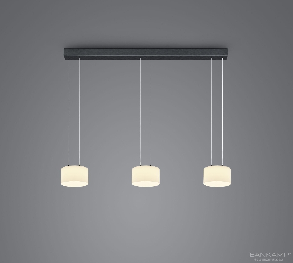 LED Pendelleuchte flex GRAND OPAL 3 flammig der Firma BANKAMP Leuchtenmanufaktur