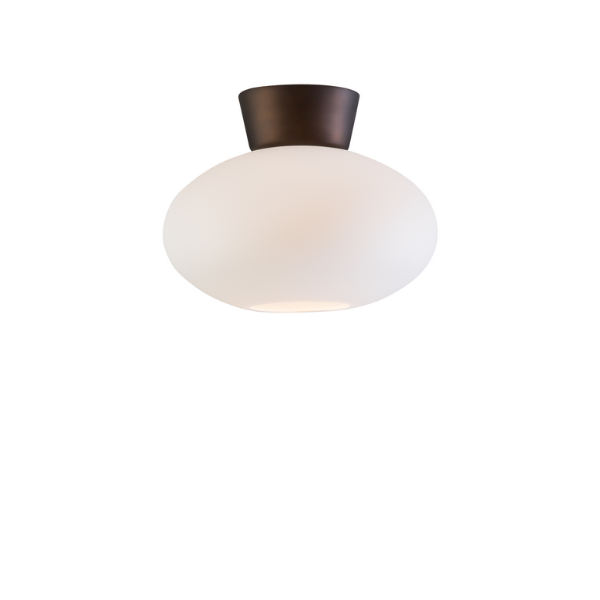 Bullo Deckenleuchte D270 oxid/Opalglas E27 der Firma Belid Leuchten