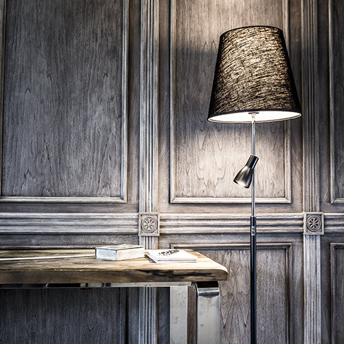 Costello floor lamp flat black E27+MR16 der Firma Belid Leuchten