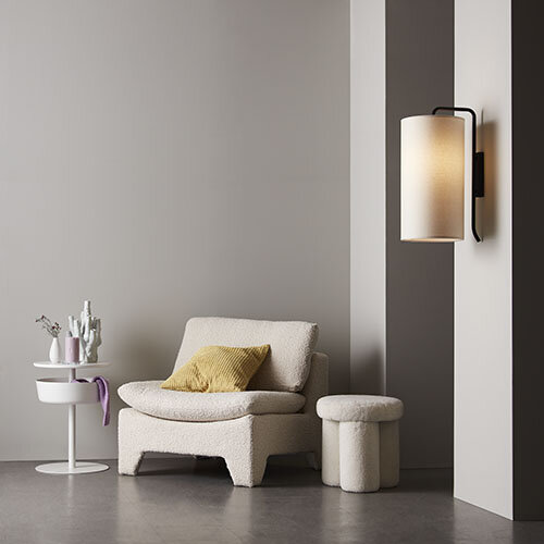 Pensile wall lamp L hard wired dark red E27 der Firma Belid Leuchten