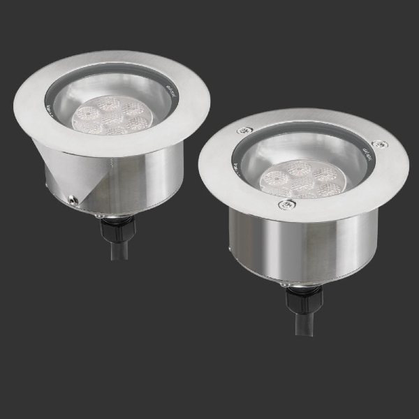 LED Einbaustrahler, Gehäuse V4A, mit Wabenblendschutz der Firma dot-spot
