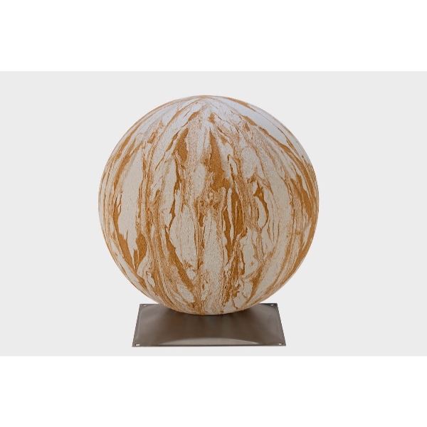 Kugelleuchte Sahara 50 cm mit Edelstahlfuß der Firma EPSTEIN Design Leuchten