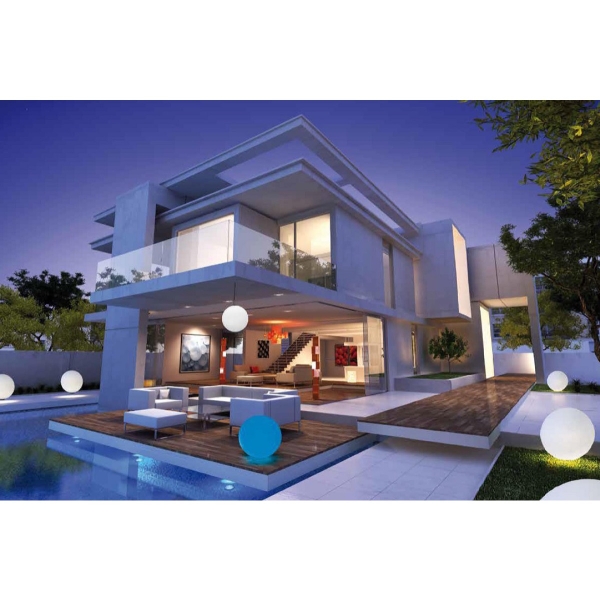 Kugelleuchte Snowball 50 cm Durchmesser Stationär der Firma EPSTEIN Design Leuchten