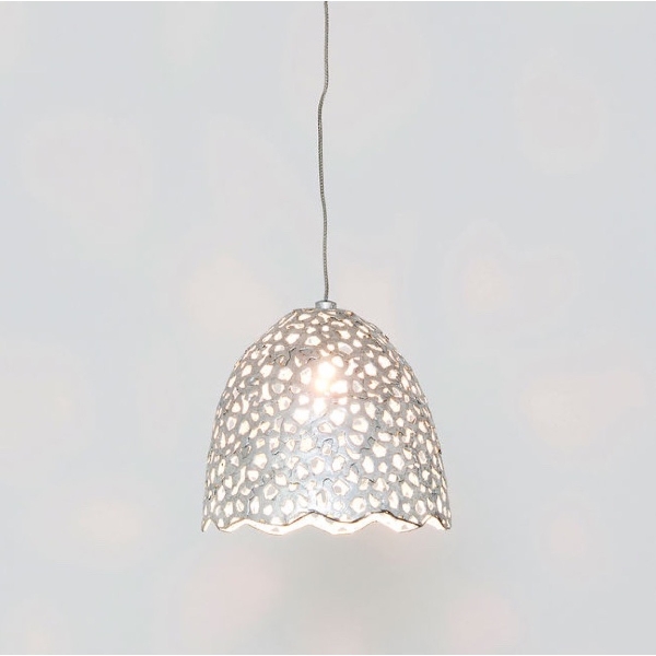 Aparri white rough cast pendant light top
